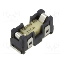 1 pcs x SCHURTER - 3422.0048.11 - Fuse holder, cylindrical fuses, SMT, -40÷85°C, 3.15A, UL94V-0