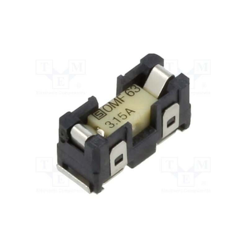 1 pcs x SCHURTER - 3422.0048.11 - Fuse holder, cylindrical fuses, SMT, -40÷85°C, 3.15A, UL94V-0