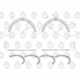 Set of half rings n 0 60 iii cut c 330 ursus