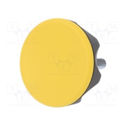 1 pcs x ELESA+GANTER - 222416-C4 - Knob, Ø: 56mm, Ext.thread: M8, 30mm, technopolymer PA, Cap: yellow