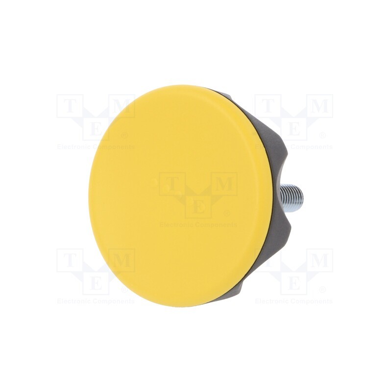 1 pcs x ELESA+GANTER - 222416-C4 - Knob, Ø: 56mm, Ext.thread: M8, 30mm, technopolymer PA, Cap: yellow