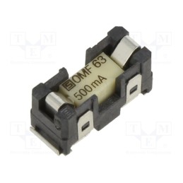 1 pcs x SCHURTER - 3422.0045.11 - Fuse holder, cylindrical fuses, SMT, -40÷85°C, 500mA, UL94V-0