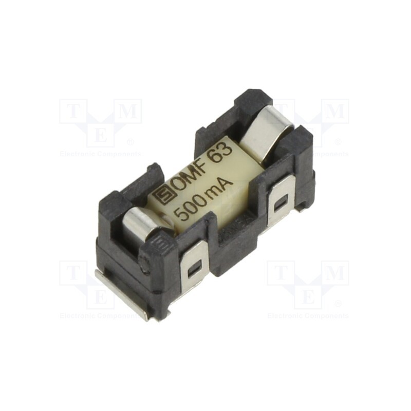 1 pcs x SCHURTER - 3422.0045.11 - Fuse holder, cylindrical fuses, SMT, -40÷85°C, 500mA, UL94V-0