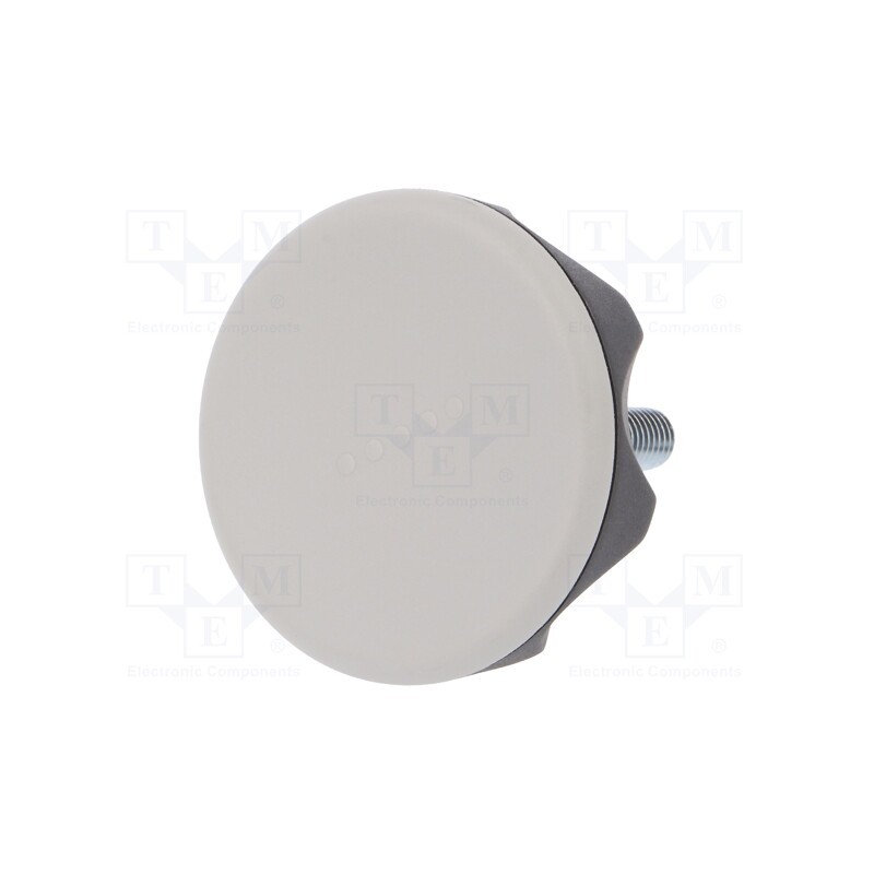 1 pcs x ELESA+GANTER - 222416-C3 - Knob, Ø: 56mm, Ext.thread: M8, 30mm, technopolymer PA, Cap: grey