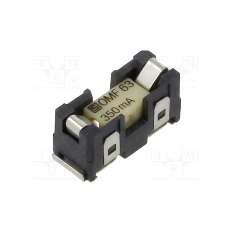 1 pcs x SCHURTER - 3422.0043.11 - Fuse holder, cylindrical fuses, SMT, -40÷85°C, 350mA, UL94V-0