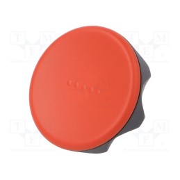 1 pcs x ELESA+GANTER - 222406-C6 - Knob, Ø: 56mm, Ext.thread: M8, 20mm, technopolymer PA, Cap: red