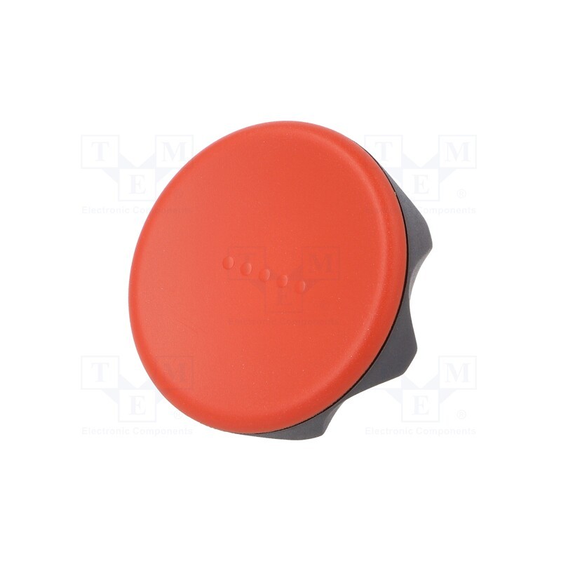1 pcs x ELESA+GANTER - 222406-C6 - Knob, Ø: 56mm, Ext.thread: M8, 20mm, technopolymer PA, Cap: red