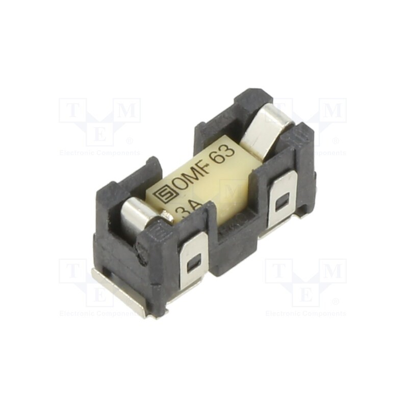 1 pcs x SCHURTER - 3422.0014.11 - Fuse holder, cylindrical fuses, SMT, -40÷85°C, 3A, UL94V-0, black