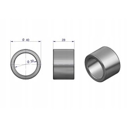 Steering mechanism housing sleeve, narrow c