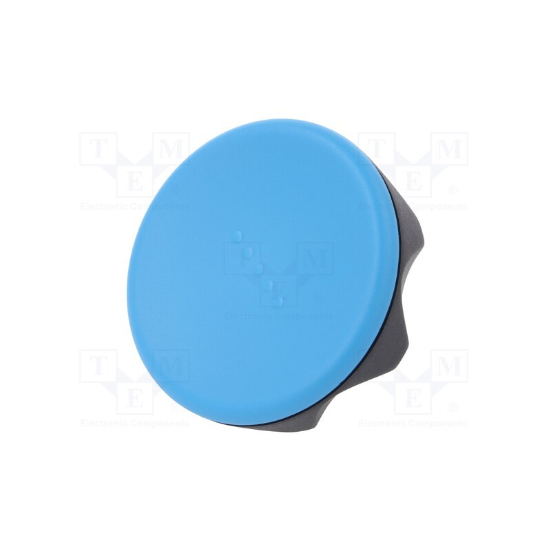 1 pcs x ELESA+GANTER - 222406-C5 - Knob, Ø: 56mm, Ext.thread: M8, 20mm, technopolymer PA, Cap: blue