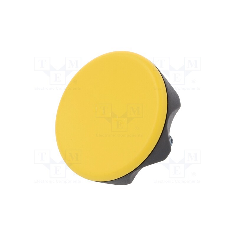 1 pcs x ELESA+GANTER - 222406-C4 - Knob, Ø: 56mm, Ext.thread: M8, 20mm, technopolymer PA, Cap: yellow