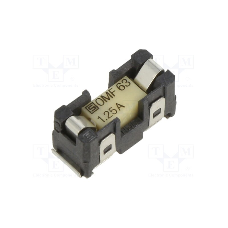 1 pcs x SCHURTER - 3422.0010.11 - Fuse holder, cylindrical fuses, SMT, -40÷85°C, 1.25A, UL94V-0
