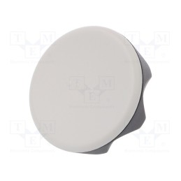 1 pcs x ELESA+GANTER - 222406-C3 - Knob, Ø: 56mm, Ext.thread: M8, 20mm, technopolymer PA, Cap: grey