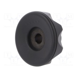 1 pcs x ELESA+GANTER - 220416-C1 - Knob, Ø: 56mm, H: 29mm, technopolymer PA, Boss material: steel