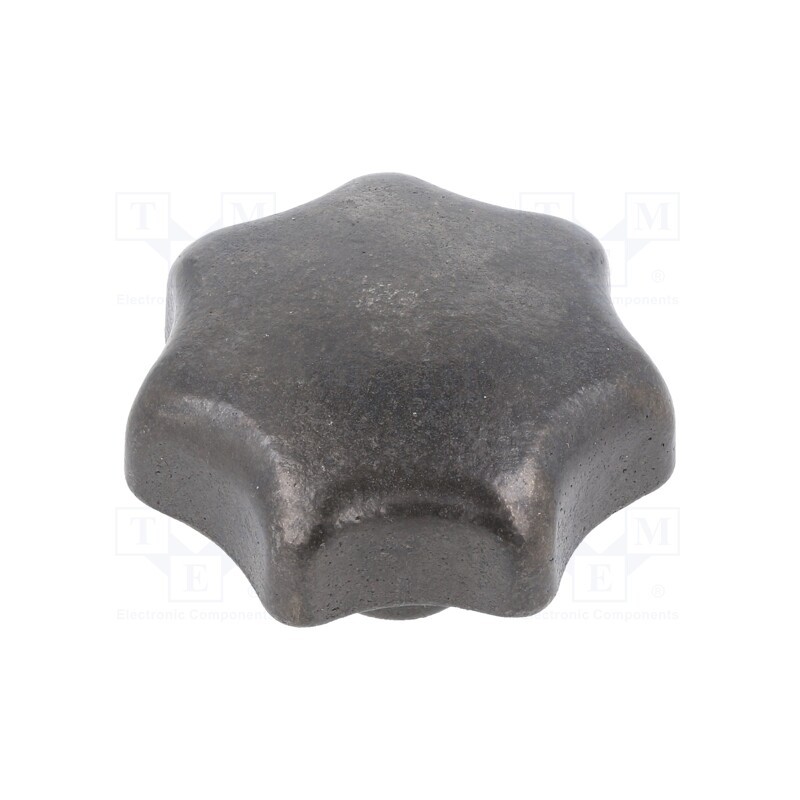 1 pcs x ELESA+GANTER - DIN 6336-GG-63-M12-E - Knob, Ø: 63mm, Int.thread: M12, cast iron, DIN 6336