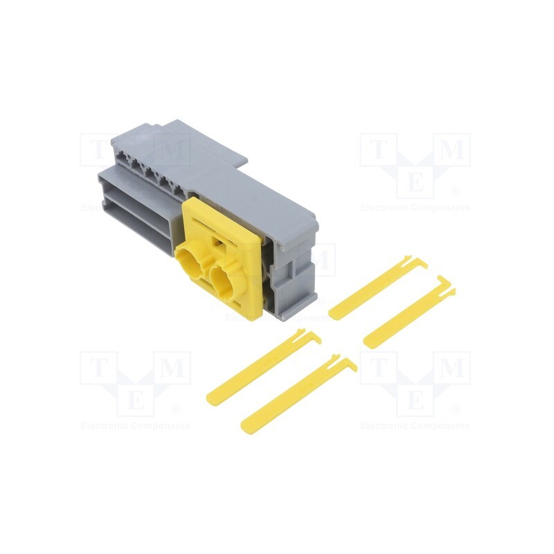 1 pcs x MTA - 101510 - Case, push-in, ways: 11, Mat: polyamide 66, grey, Kit: holder