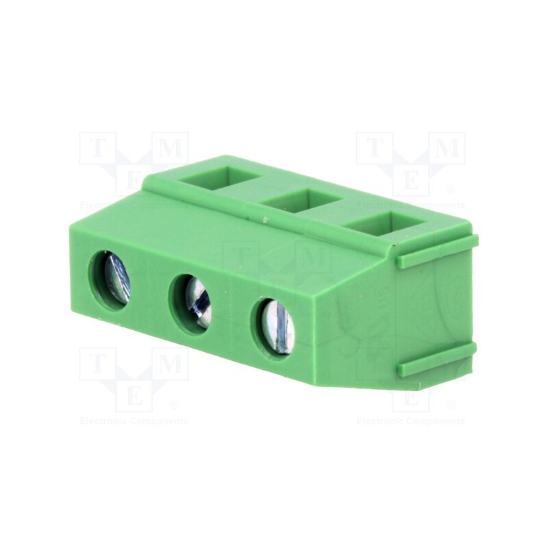 5 pcs x DEGSON ELECTRONICS - DG128-7.5-03P-14-00A(H) - PCB terminal block, angled, 7.5mm, ways: 3, on PCBs, 2.5mm2, tinned