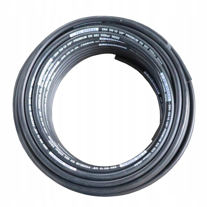 Hydraulic hose for crimping dn10 with 2 braids