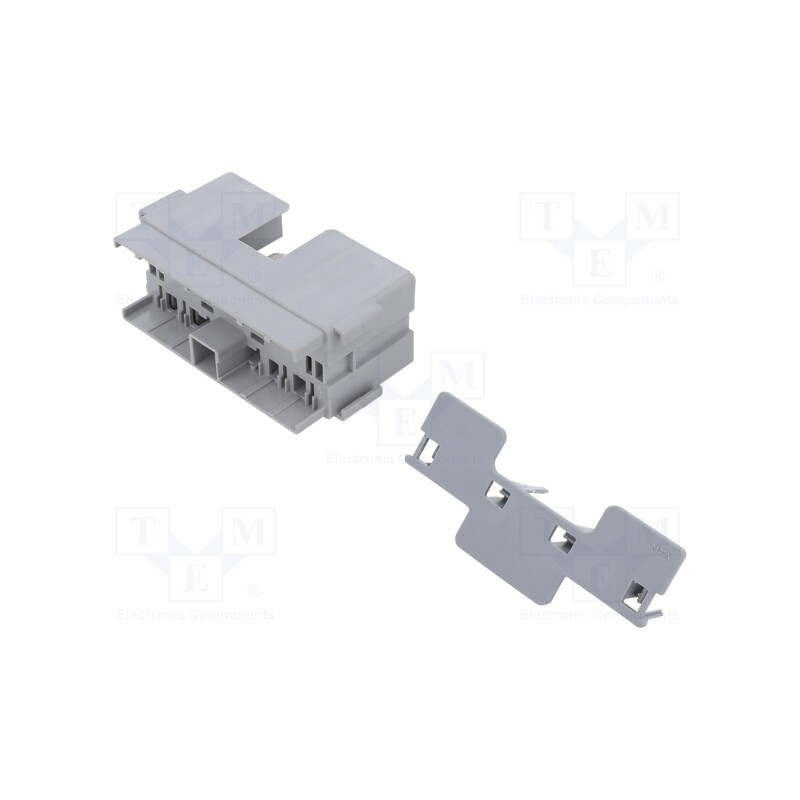 1 pcs x MTA - 101470 - Case, 29mm, push-in, ways: 6, Mat: PBT, grey, Kit: holder