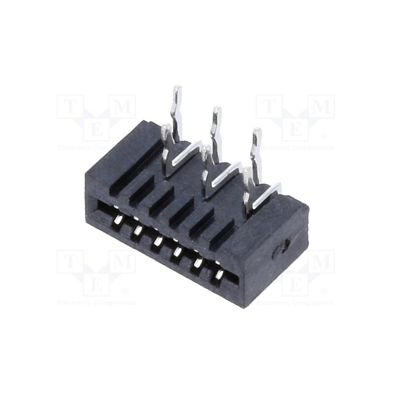 5 pcs x CONNFLY - DS1020-15-6VBT1-R - Connector: FFC/FPC, angled 90°, PIN: 6, Non-ZIF, THT, tinned, 30mΩ