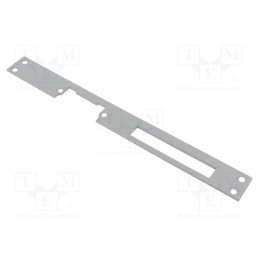 1 pcs x LOCKPOL - 902 G - Frontal plate, long,flat, W: 25mm, for electromagnetic lock, grey
