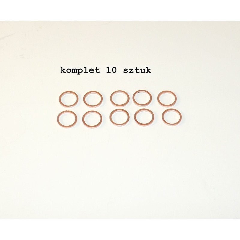 Copper fuel washer, diameter 8 mm, 10 pcs, narrow