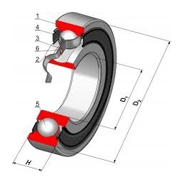 Bearing cbk 296 c4 flt 28 57x71 43x20 627 rms 9