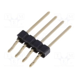 5 pcs x NINIGI - ZL315-4SGH - Pin header, pin strips, male, PIN: 4, horizontal, 2.54mm, SMT, 1x4