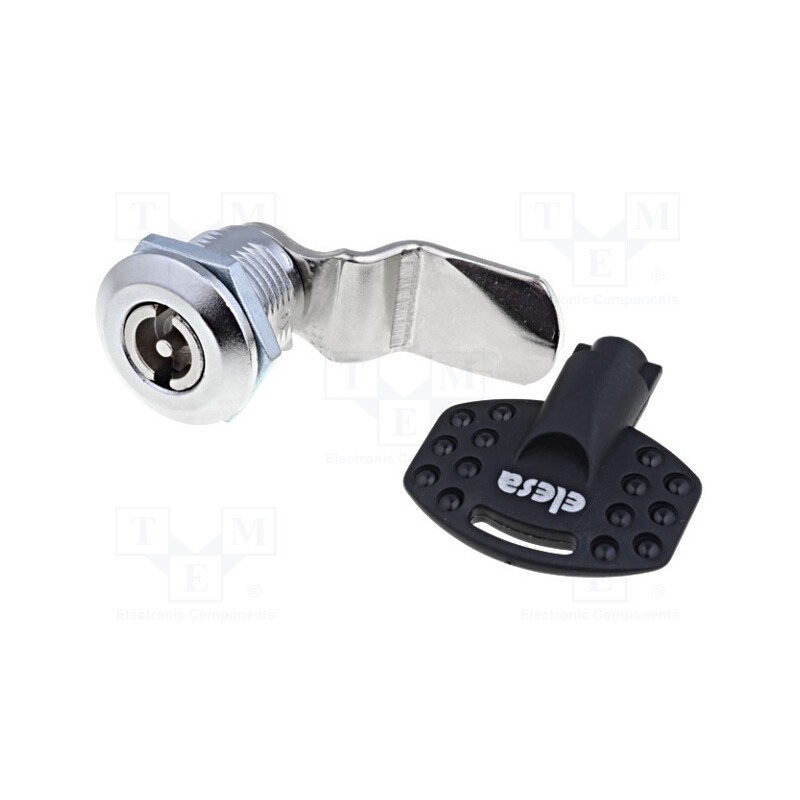 1 pcs x ELESA+GANTER - CQ/A-M22X1,5-45-30 - Lock, zinc alloy, 30mm, nickel, Actuator material: steel