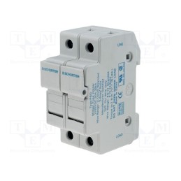 1 pcs x SCHURTER - 91.0002 - Fuse holder, cylindrical fuses, 10.3x38mm, 30A, 600VAC, -40÷130°C