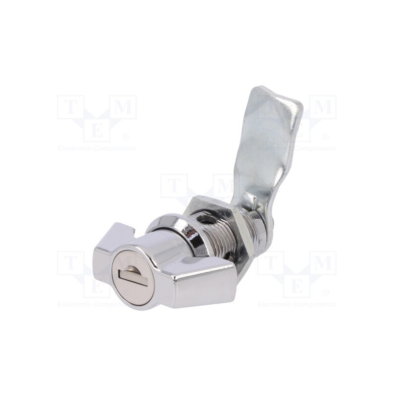 1 pcs x ROZTOCZE - 2.PM30.001-33 - Lock, zinc and aluminium alloy, 33mm, chromium, Key code: 1333