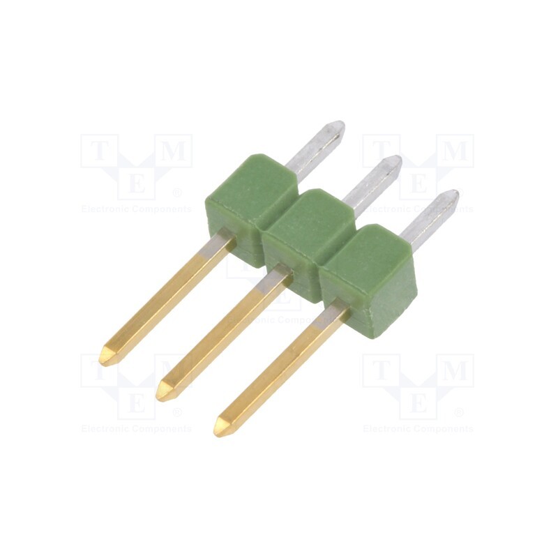 5 pcs x TE Connectivity - 826629-3 - Pin header, pin strips, AMPMODU MOD II, male, PIN: 3, straight