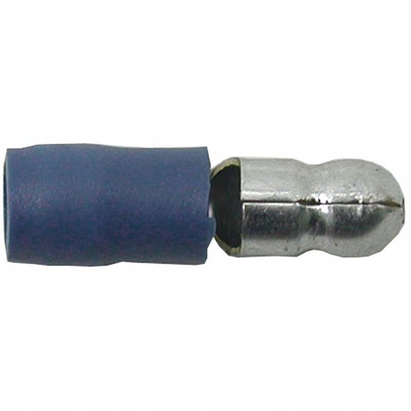 Insulated round male connector 1 5 2 5 mm2 10 pcs