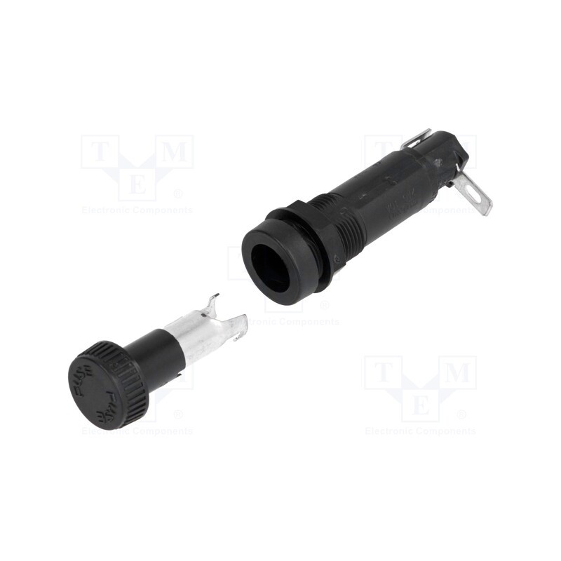 1 pcs x LITTELFUSE - 03453LF1H - Fuse holder, cylindrical fuses, 6.3x32mm, 10A, 250V, on panel