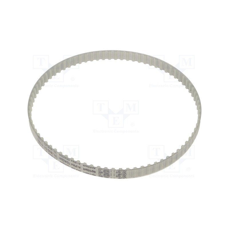 1 pcs x OPTIBELT - T5 400 877ZA - Timing belt, T5, W: 8mm, H: 2.2mm, Lw: 400mm, Tooth height: 1.2mm