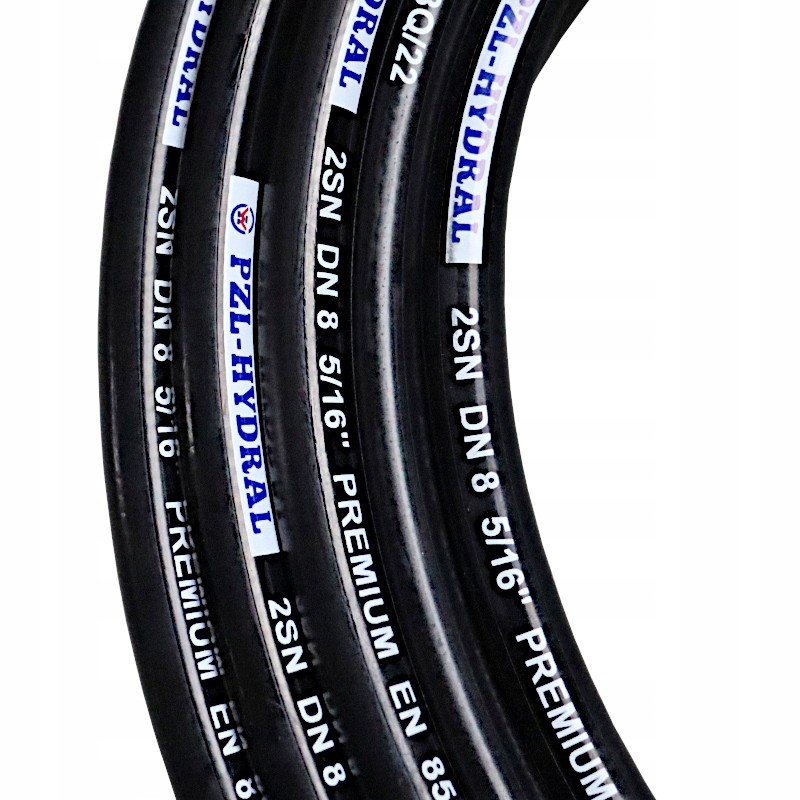 Hydraulic hose for crimping dn08 with 2 braids