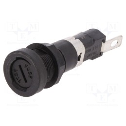 1 pcs x LITTELFUSE - 03450631H - Fuse holder, cylindrical fuses, 5x20mm, 16A, 250V, on panel