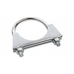 Clamping clamp for 58mm exhaust pipe connections