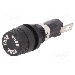 1 pcs x LITTELFUSE - 03450613H - Fuse holder, cylindrical fuses, 6.3x32mm, 16A, 250V, on panel