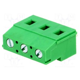 5 pcs x ADAM TECH - EB147A-03-M - PCB terminal block, angled 90°, 7.5mm, ways: 3, on PCBs, 2.5mm2