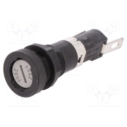 1 pcs x LITTELFUSE - 03450611H - Fuse holder, cylindrical fuses, 6.3x32mm, 16A, 250V, on panel