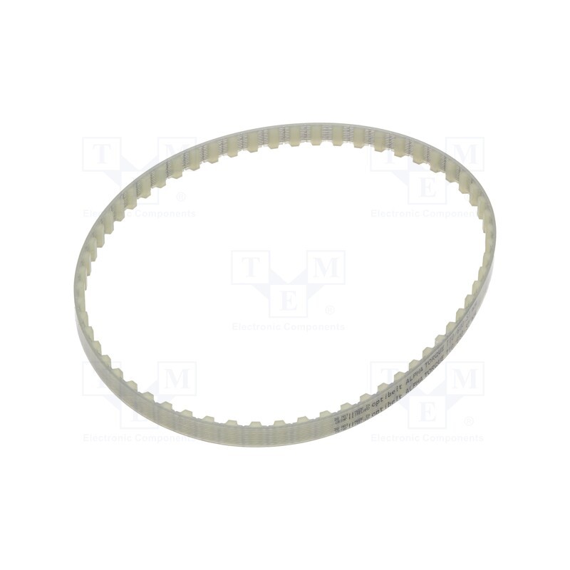 1 pcs x OPTIBELT - T10 600 1077ZA - Timing belt, T10, W: 10mm, H: 4.5mm, Lw: 600mm, Tooth height: 2.5mm