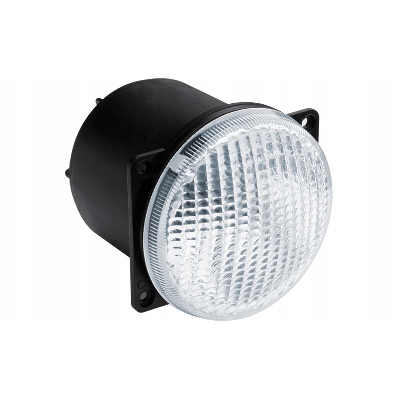 Halogen work lamp with a round design