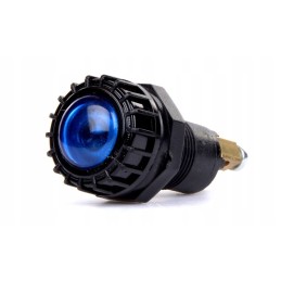 Blue indicator light with a 12v bulb