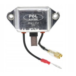 Alternator voltage regulator 50a with brush hold