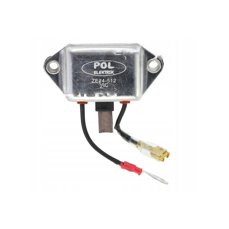 Alternator voltage regulator 50a with brush hold