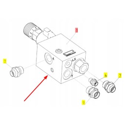 102204172 ls rostselmash hydraulic block