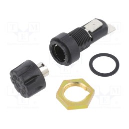 1 pcs x LITTELFUSE - 03420838H - Fuse holder, 6.3x32mm, 20A, on panel, black, 250VAC, UL94V-0, 342