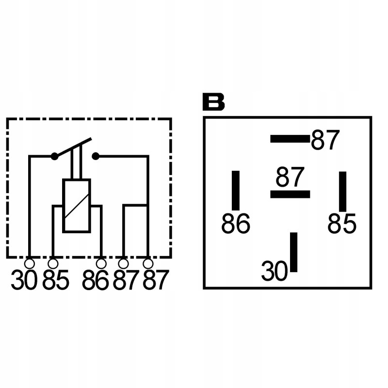 Relay 12v 30a 5 pin type fp 02gi