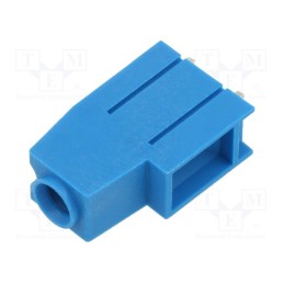 5 pcs x XINYA - XY136-1P 10.16MM BLUE - PCB terminal block, angled 90°, 10.16mm, ways: 1, on PCBs, blue